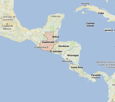 Ubicación Guatemala